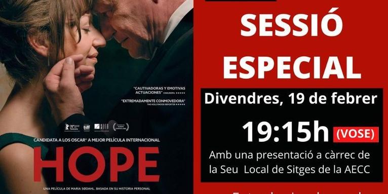 Sessió especial Cineclub Sitges amb la projecció de la pel·lícula 'Hope'  Sessió especial Cineclub Sitges amb la projecció de la pel·lícula 'Hope'