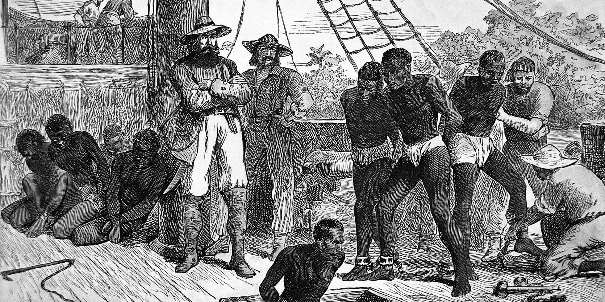 Il·lustració de la portada del llibre Negreros y esclavos. Barcelona y la esclavitud atlántica (siglos XVI-XIX), de Michael Zeuske.