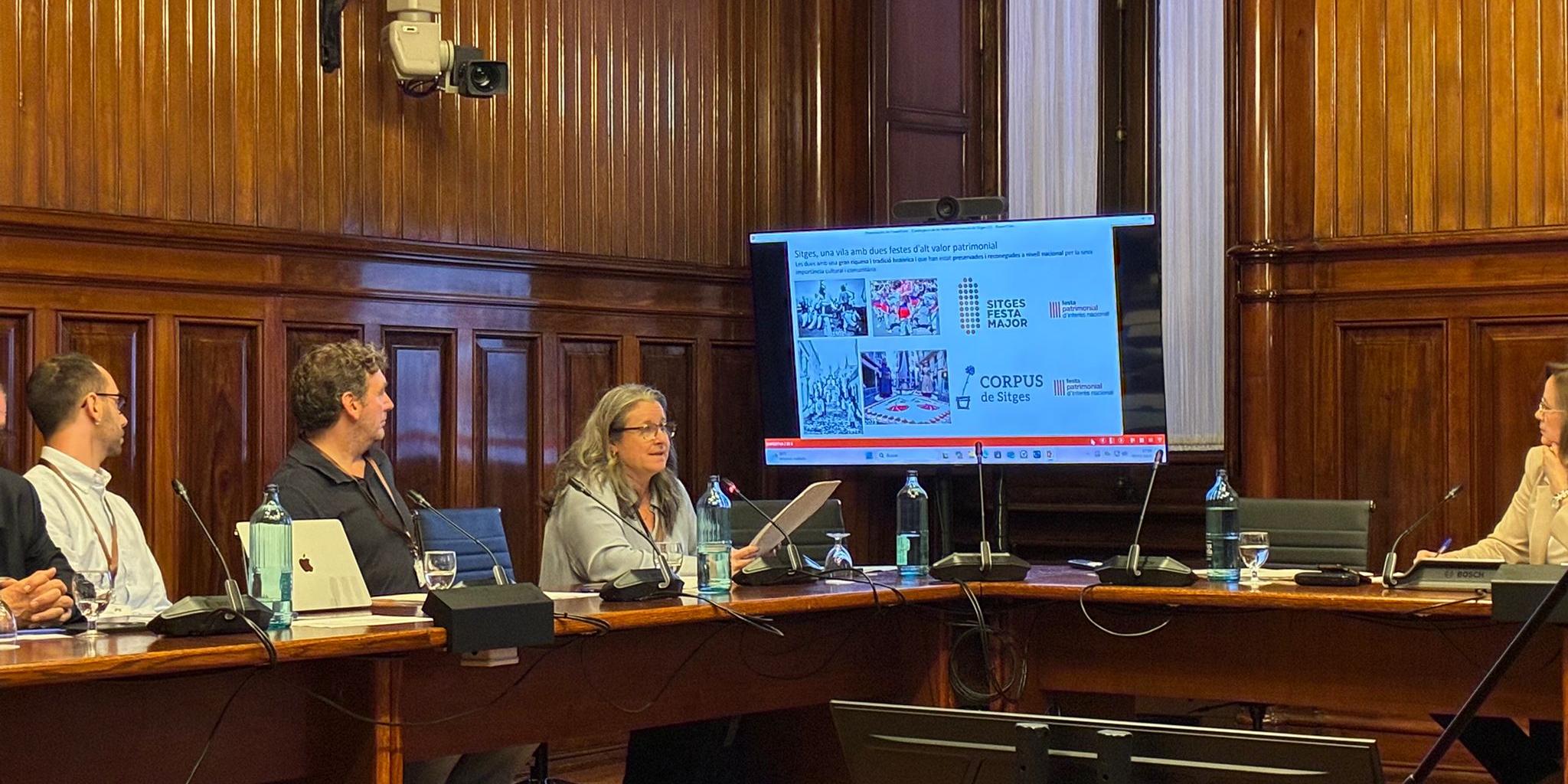 El Consell del Patrimoni Festiu de Sitges defensa al Parlament que Corpus i Festa Major mantinguin la màxima distinció patrimonial